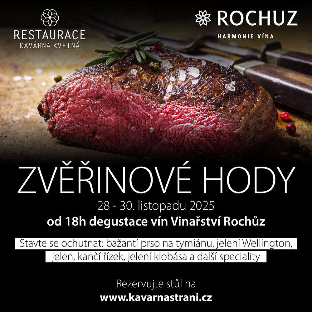 Zveřinové hody v restauraci Kavárna Květná
